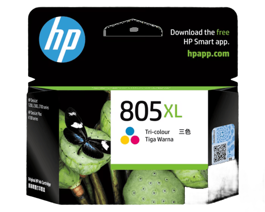 HP 805XL High Yield Tri-color Original Ink Cartridge