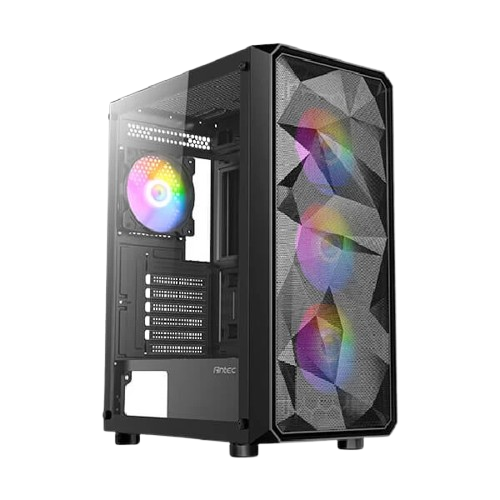 एंटेक AX83 RGB एक्सट्रीम (E-ATX) मिड टावर कैबिनेट (काला)