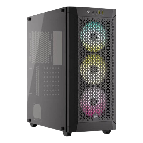 कॉर्सेर 480T RGB एयरफ्लो (ATX) मिड टावर कैबिनेट (काला)