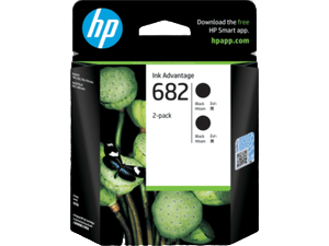 HP 682 2-pack Black Original Ink Advantage Cartridges