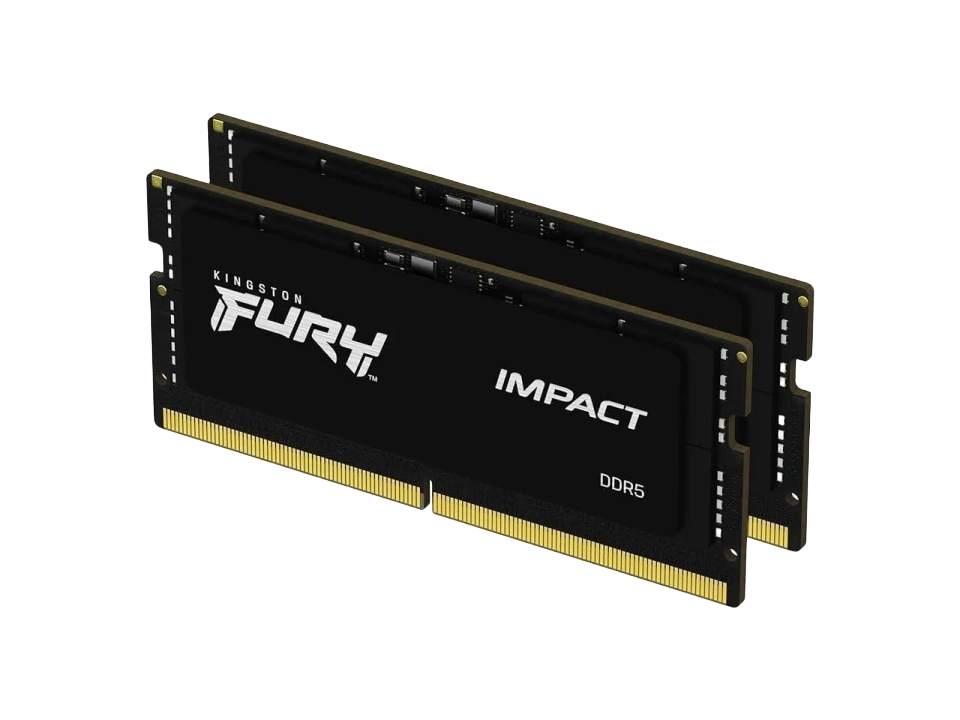 Kingston FURY Impact 32GB (2 x 16GB) 262-Pin DDR5 SO-DIMM DDR5 5600 (PC5 44800) Laptop Memory | KF556S40IBK2-32