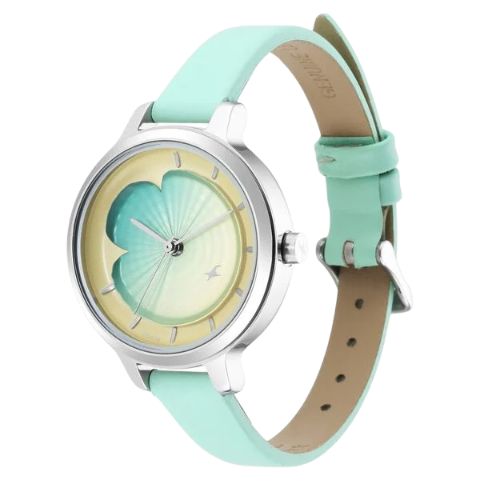 Fastrack Uptown Retreat Quartz Analog Multicoloured Dial Leather Strap Watch for Girls