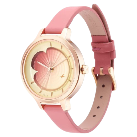 Fastrack Uptown Retreat Quartz Analog Multicoloured Dial Leather Strap Watch for Girls