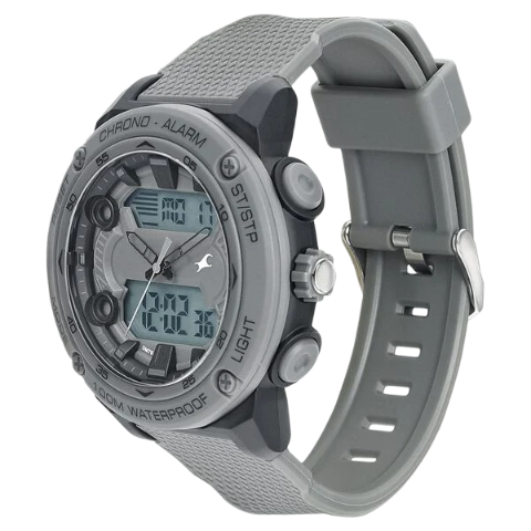 Fastrack Streetwear Grey Dial with Grey Colour Strap Watch for Guys