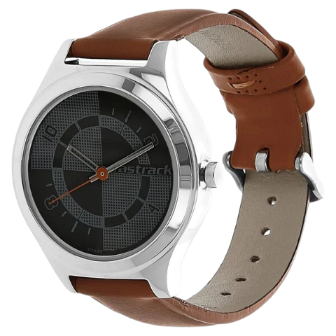 Fastrack Quartz Analog Bicolour Dial Leather Strap Watch for Girls