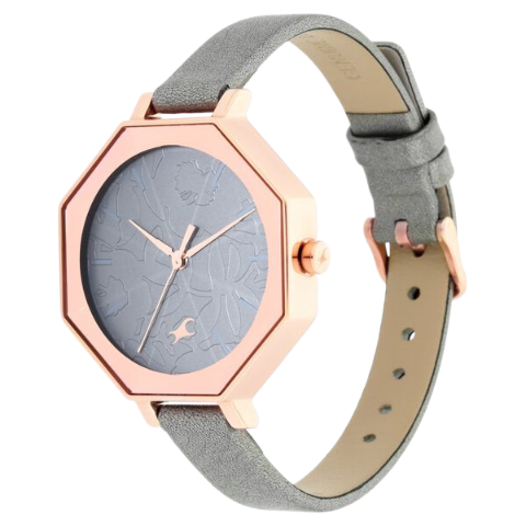 Fastrack Paint Me Quartz Analog Black Dial Leather Strap Watch for Girls