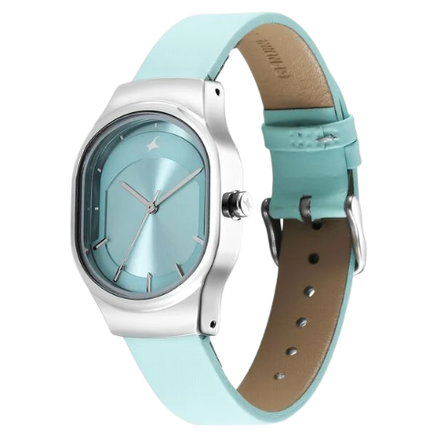 Fastrack Snob X Blue Dial Leather Strap Watch for Girls