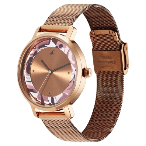 Fastrack Urban Camo Brown Dial Watch for Girls