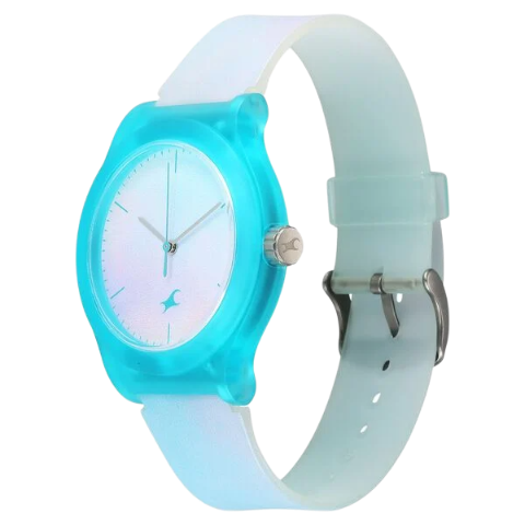 Fastrack Tees Urbanique Quartz Analog Multicoloured Dial Silicon Strap Watch For Girls