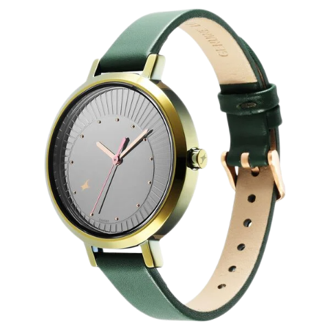 Fastrack Style Up Black Dial Leather Strap Watch for Girls