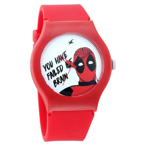 Fastrack Deadpool Quartz Analog Bicolour Dial Silicone Strap Unisex Watch