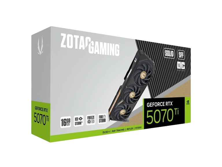 ZOTAC GAMING GeForce RTX 5070 Ti SOLID SFF OC 16GB - ZT-B50710J3-10P
